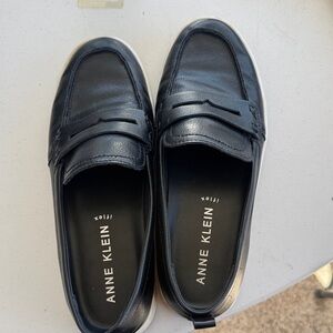 Anne Klein Navy Loafers